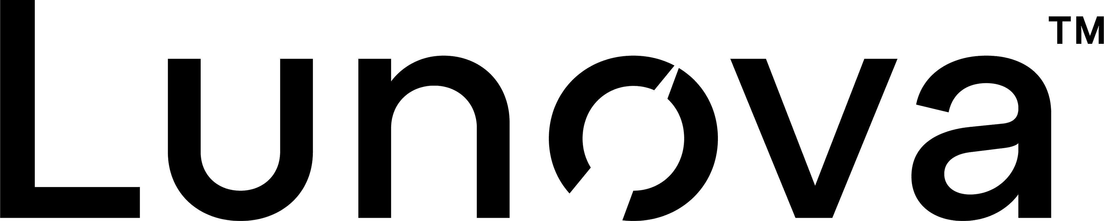 Lunova wordmark, black